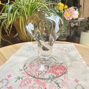 Cambridge Glass Jack-in-the-Pulpit Pristine Candle Holder
